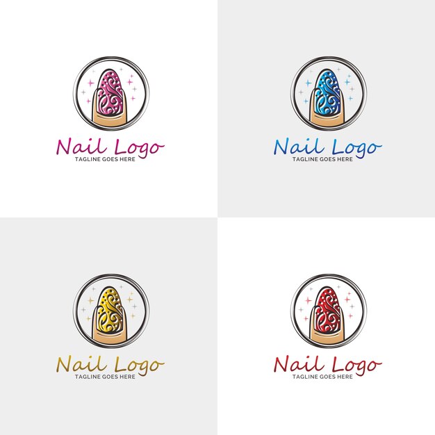 Download Free Nail Salon Logo With Option Color Premium Vector Use our free logo maker to create a logo and build your brand. Put your logo on business cards, promotional products, or your website for brand visibility.