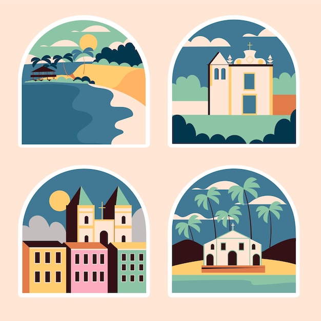 Naive brazil stickers collection