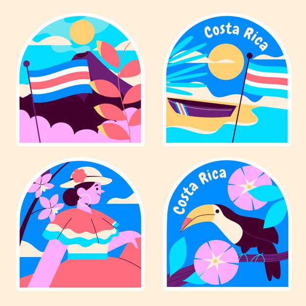 naive costa rica stickers
