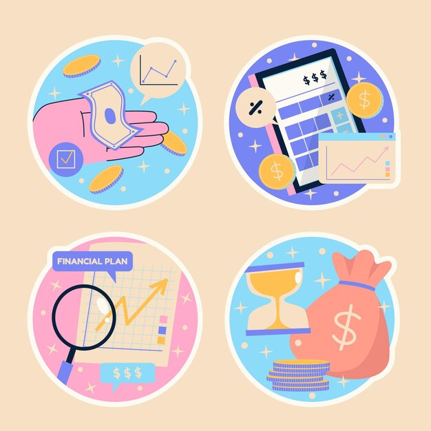 Naive finance and investing stickers