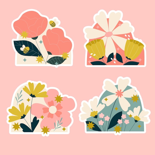 Sticker Floral Images - Free Download on Freepik