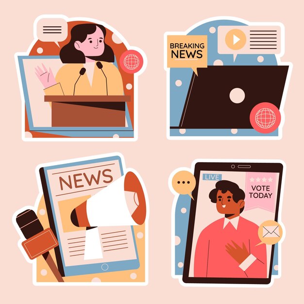 naive news and politics stickers