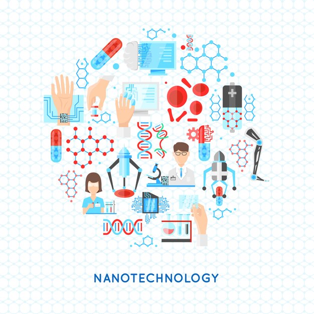 Нанотехнология Круглый Дизайн