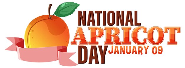 Free vector national apricot day icon