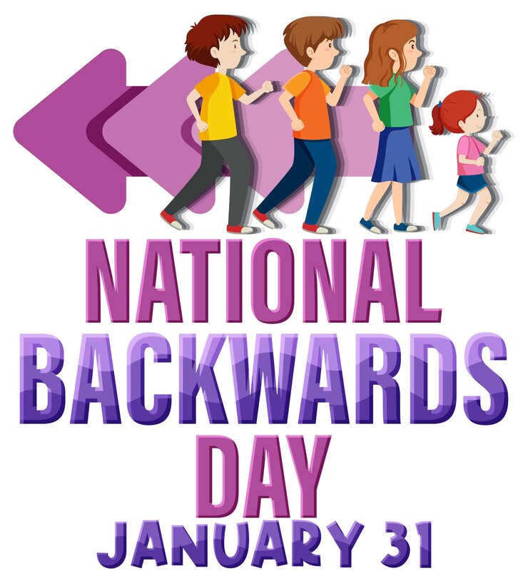 Free Vector National backward day banner design
