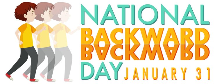 Free Vector national backward day banner design