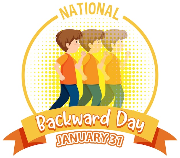 Free vector national backward day banner design