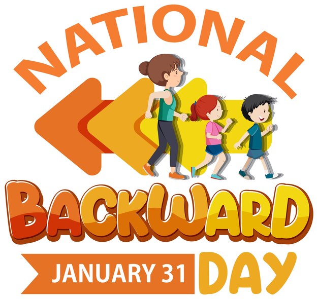 Free vector national backward day banner design