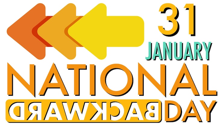 Free Vector national backward day banner design