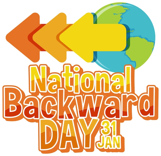 Free vector national backward day banner design