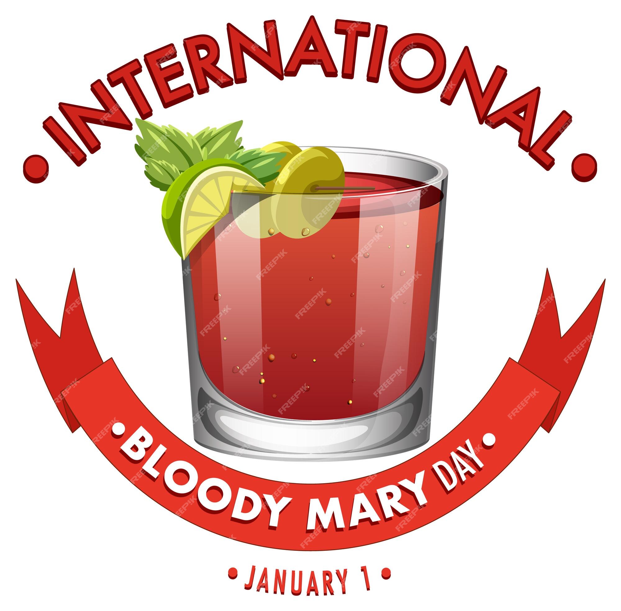 Free Vector | National bloody mary day icon Free Vector | National bloody mary day icon