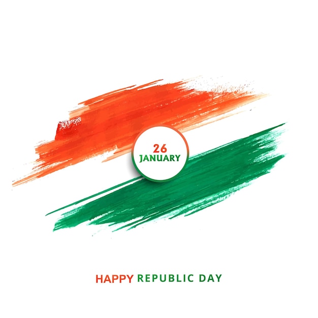 인도 공화국의 날 축하 디자인을 위한 국기 색상