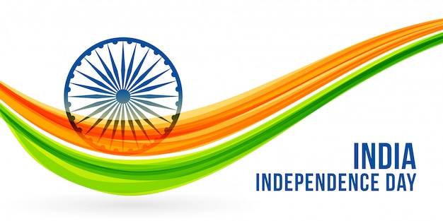 Free vector national freedon indian independence day banner