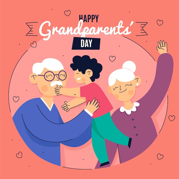 Free Vector National grandparents day event