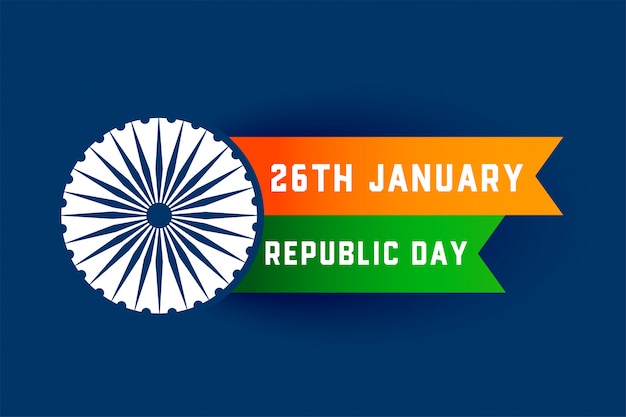 National happy republic day of india