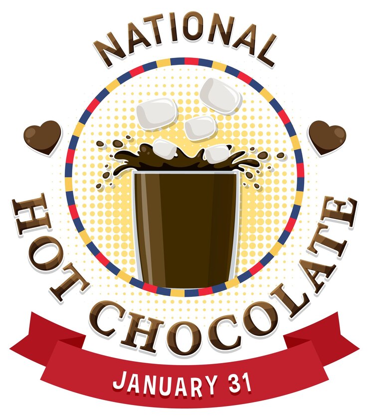 Free Vector national hot chocolate day banner design