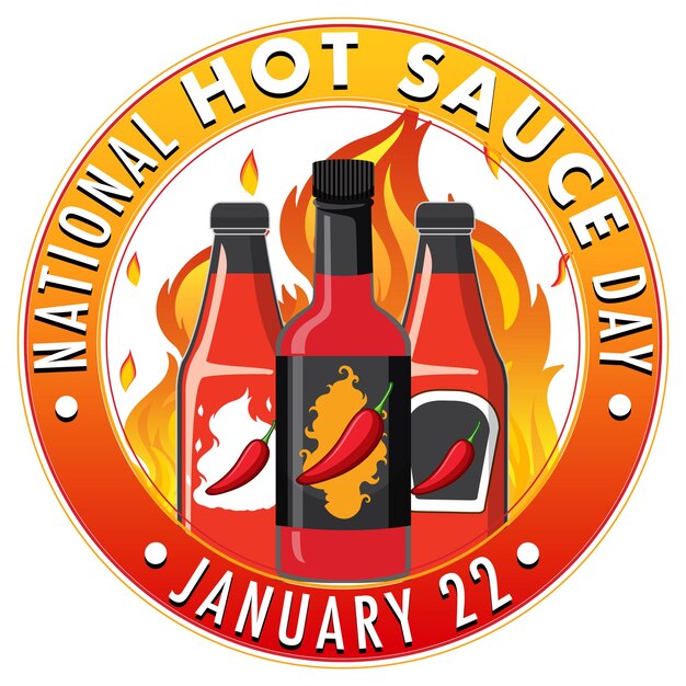 national hot sauce day banner design