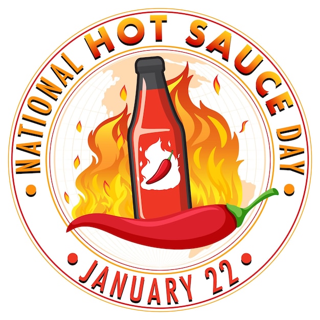 national hot sauce day banner design