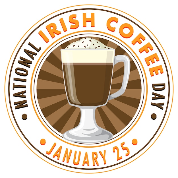 National Irish Coffee Day Banner Design