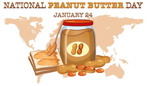 National peanut butter banner design