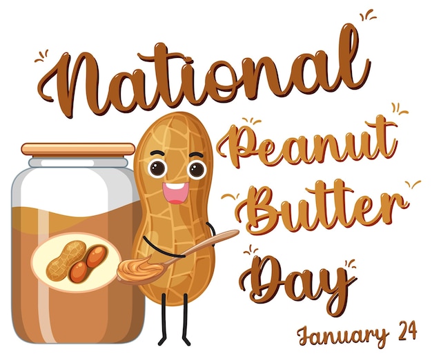 National peanut butter banner design