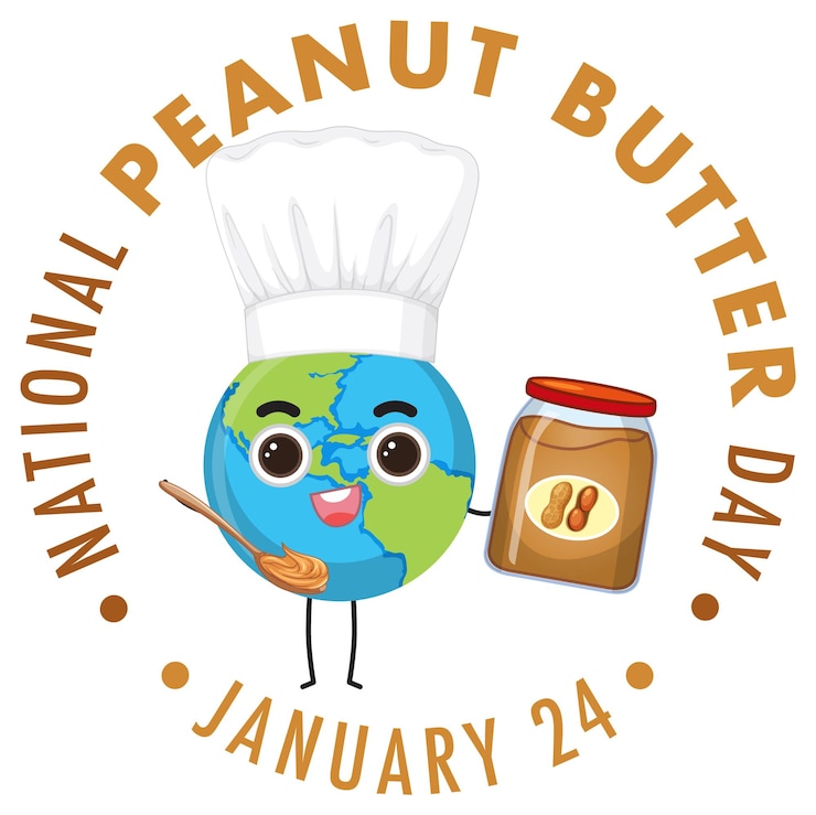 Free Vector national peanut butter day banner design