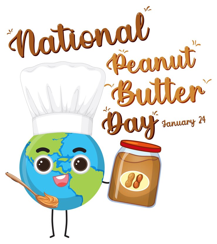 Free Vector national peanut butter day banner design