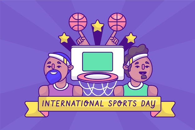 National sports day illustration