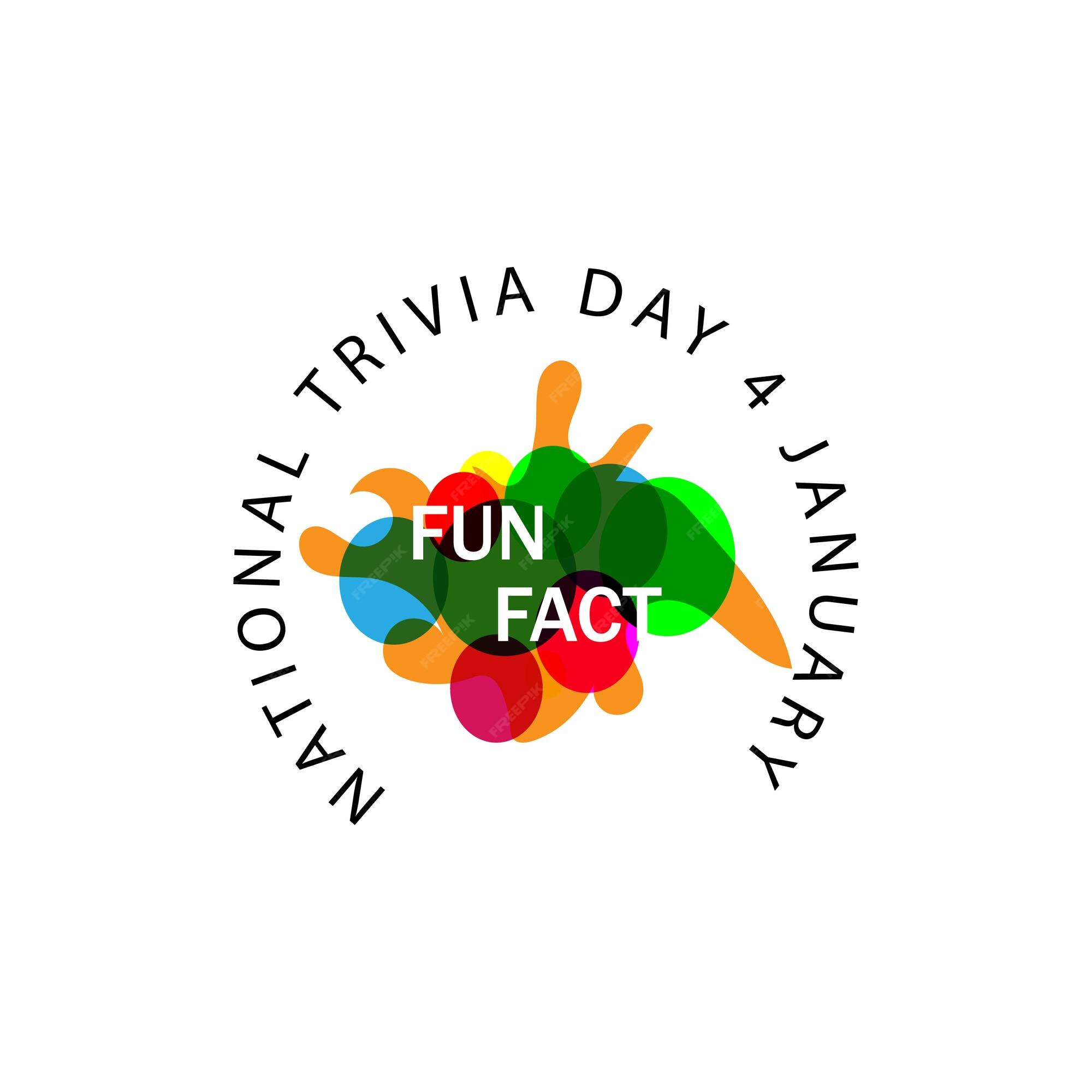 Premium Vector National trivia day graphic vector illustration