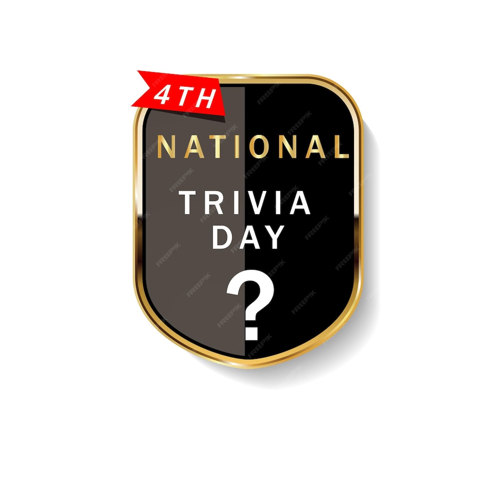 Premium Vector National trivia day graphic vector illustration