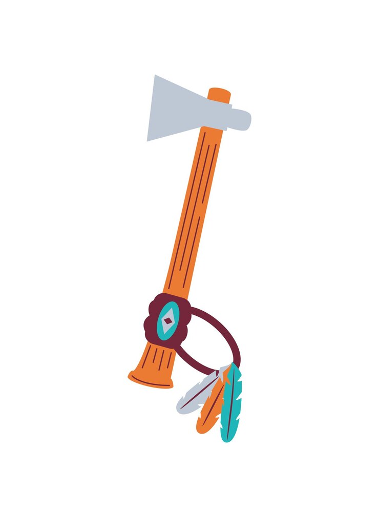 무료 Vector 아메리카 원주민의 도끼