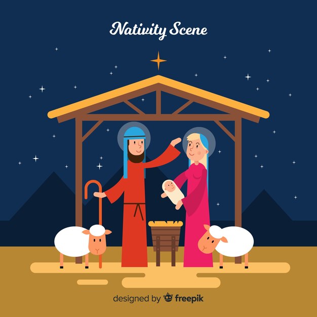 Nativity scene background