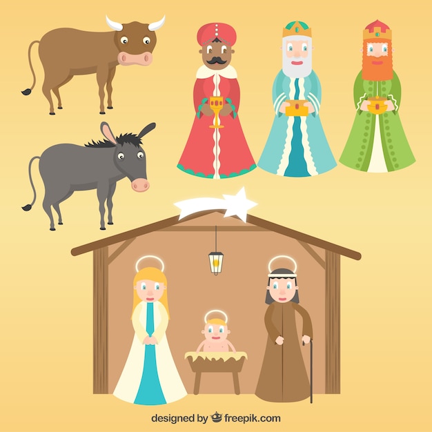 Nativity scene characters