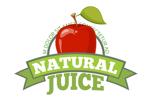 Download Free Natural Apple Juice Logo Label Or Badge Premium Vector Use our free logo maker to create a logo and build your brand. Put your logo on business cards, promotional products, or your website for brand visibility.
