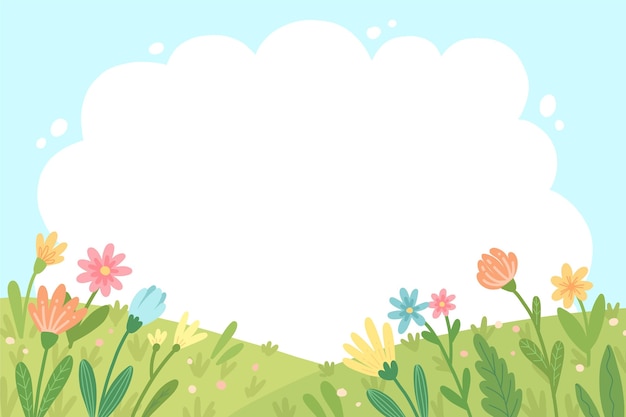 Natural background with flowers