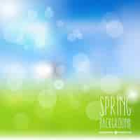 Free vector natural bokeh spring