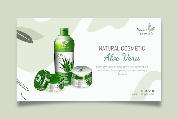 Natural cosmetic banner