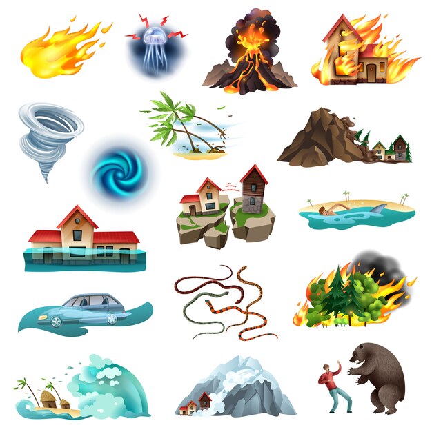 洪水災害イラスト 無料のベクター