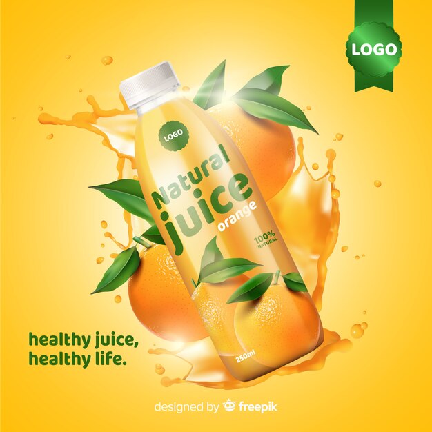 Natural juice ad