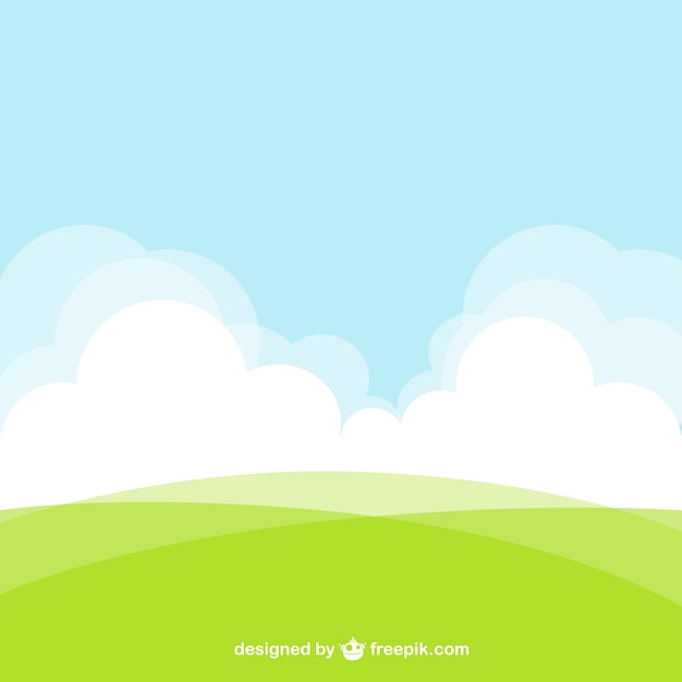 Free vector natural landscape background