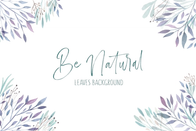 Natural leaves background