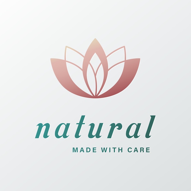 Free vector natural logo for branding and corporate identity.
