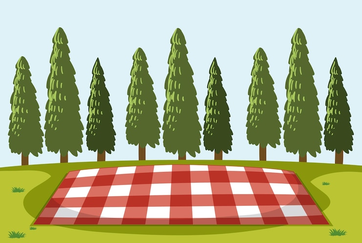 Free Vector a natural scene landscape with mat