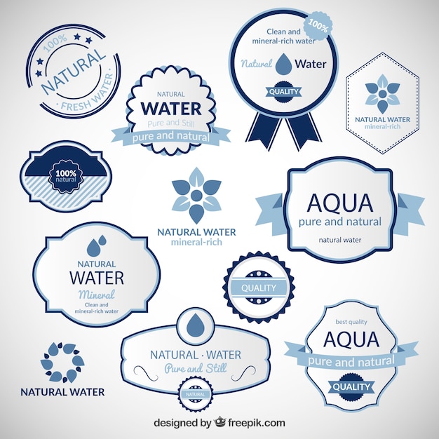 Natural water badges