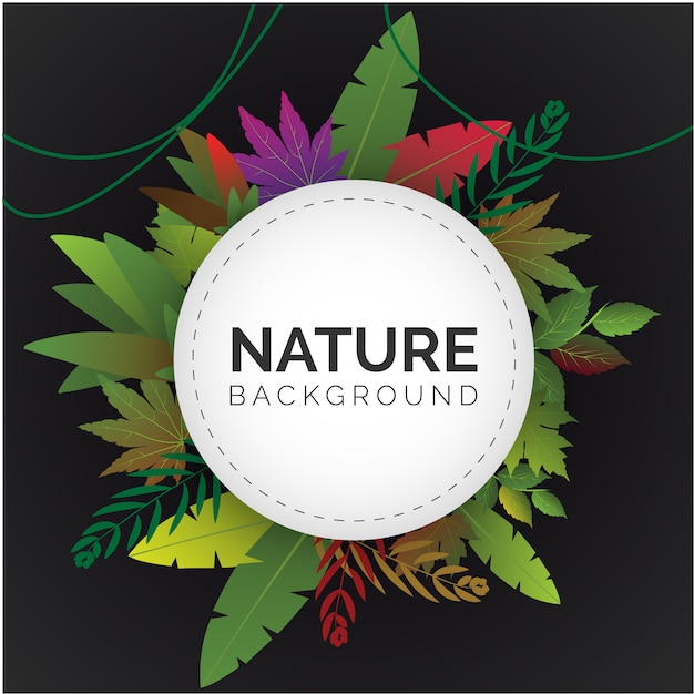 Free vector nature background design