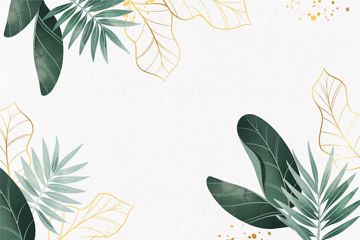 Free Vector nature background with golden foil