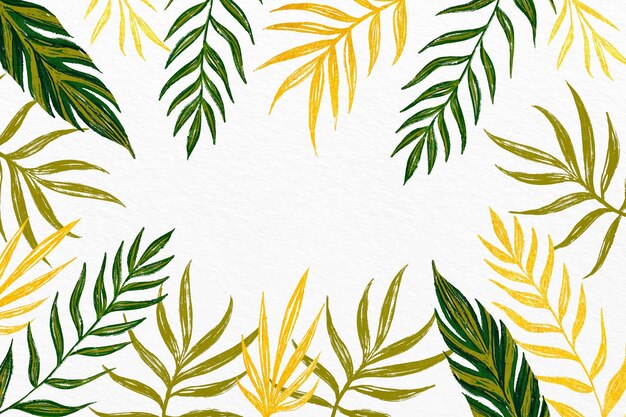 Nature background with golden foil