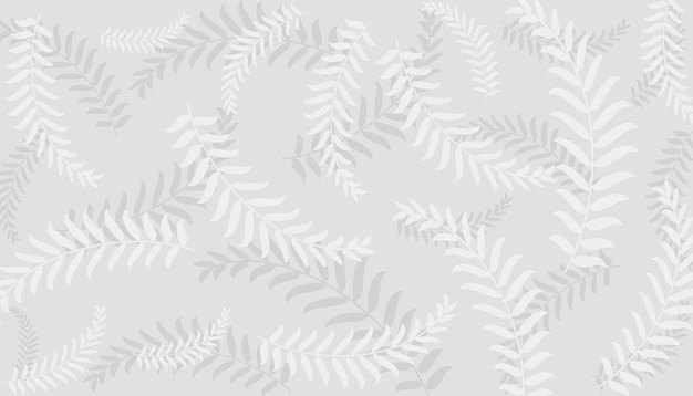 Nature background with white leaves