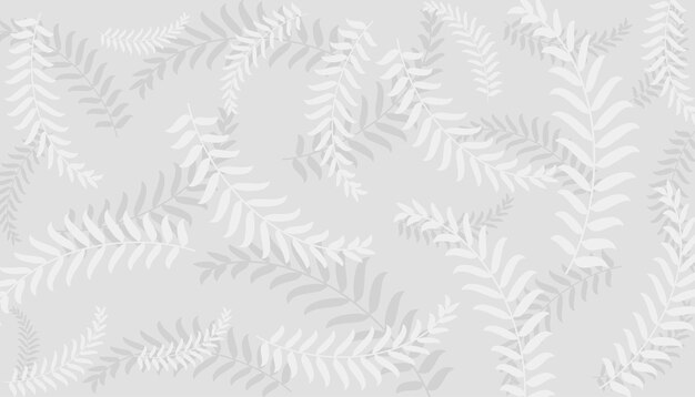 Nature background with white leaves