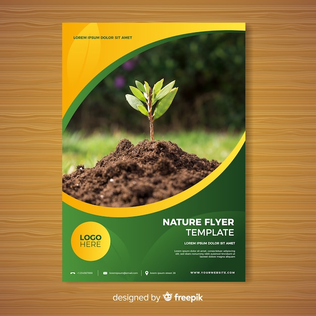Nature brochure template